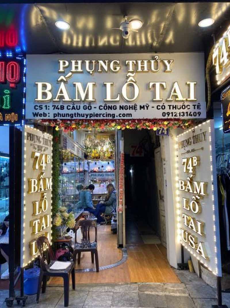 Phụng Thuỷ Piercing là địa chỉ bấm khuyên tai Hà Nội lâu năm