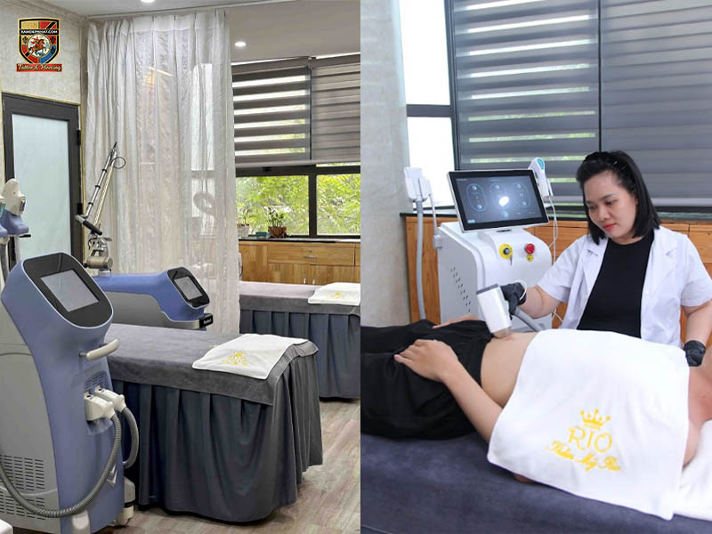 Không gian hiện đại tại địa chỉ triệt lông toàn thân uy tín Rio.