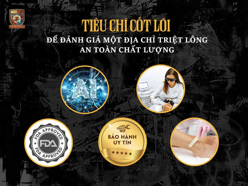 Các tiêu chí quan trọng để đánh giá một địa chỉ triệt lông toàn thân uy tín và chất lượng cao.