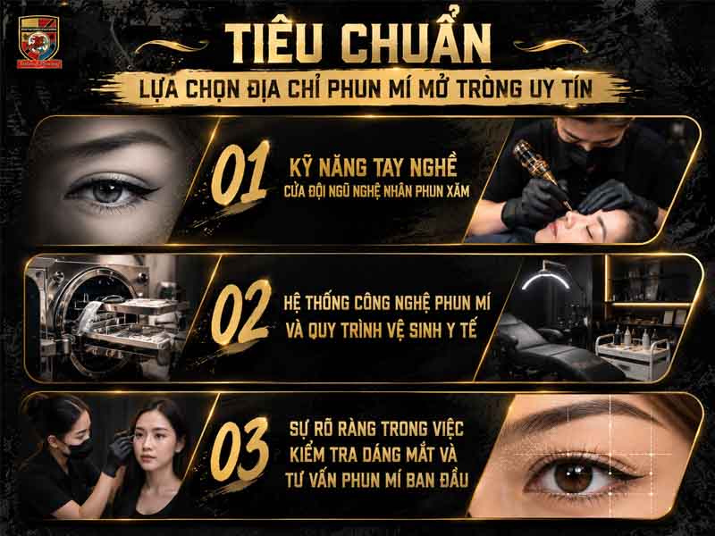 Tiêu chuẩn lựa chọn địa chỉ phun mí mở tròng uy tín
