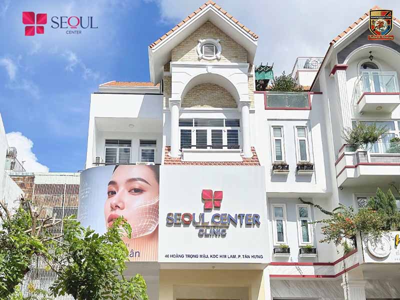 Cơ sở mặt tiền của Seoul Center với biển hiệu khang trang, dễ dàng nhận diện trên các tuyến phố lớn.