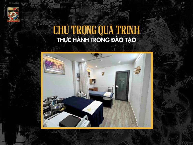 Không gian phòng học thực hành spa hiện đại, sang trọng và đạt chuẩn tại Thẩm mỹ Rio