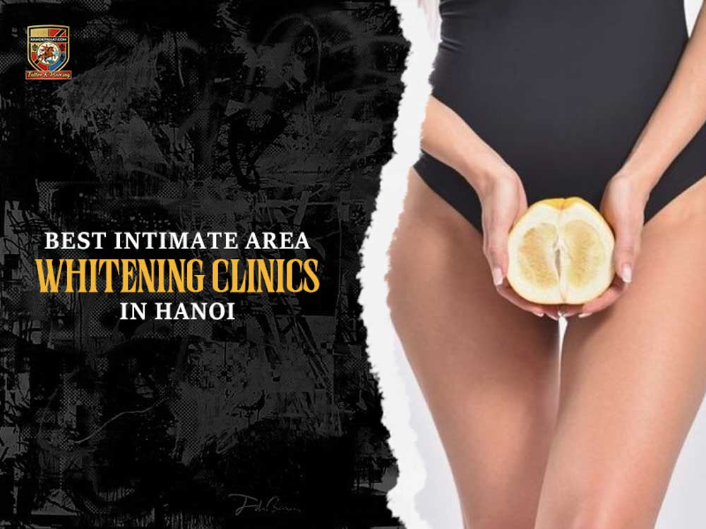 Woman in black bodysuit holding a grapefruit half on a guide to the Best intimate area whitening clinics in Hanoi