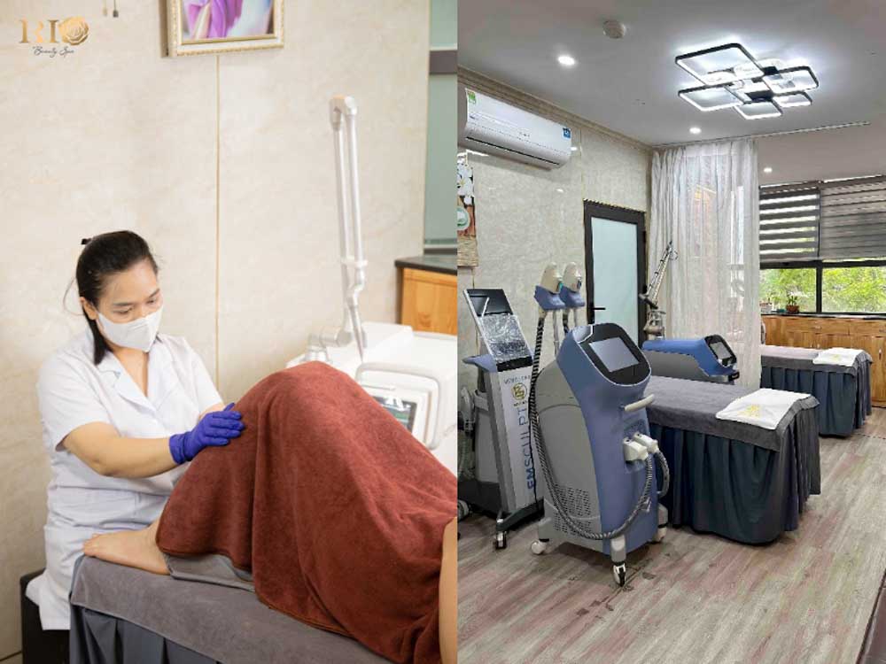 Senior specialist performing treatment and private laser suite at Rio Beauty Clinic for the Best intimate area whitening