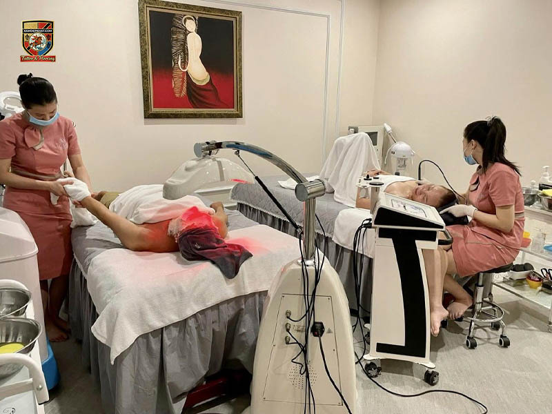 Specialized clinical suite at Lilia offering aesthetic procedures and the best areola micropigmentation in Hanoi
