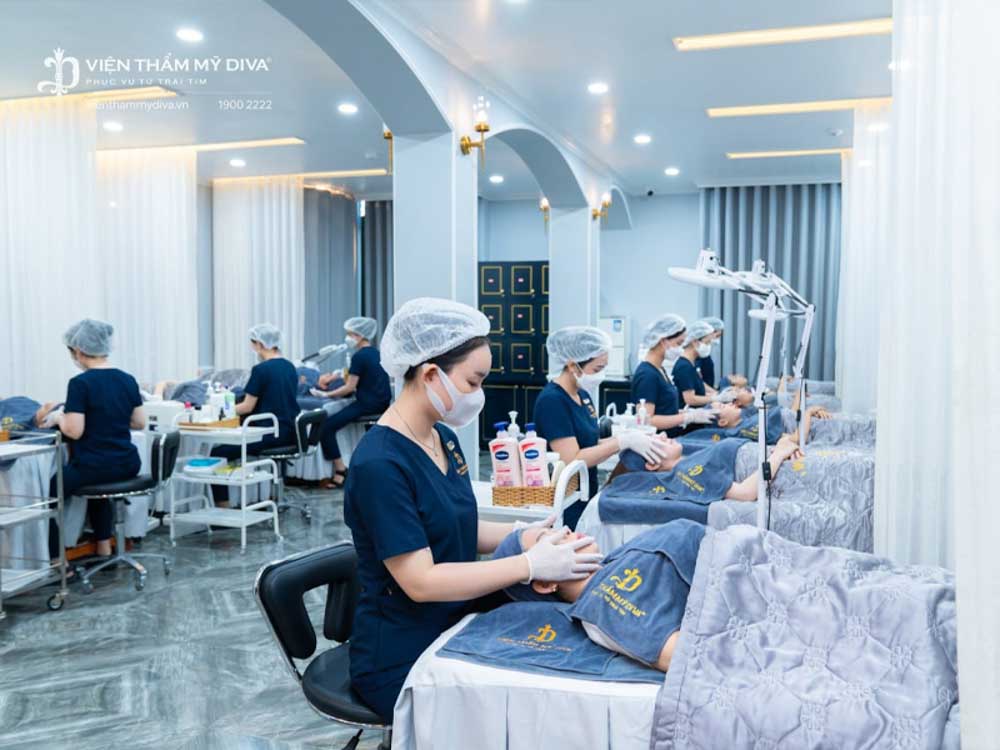 Không gian phòng chăm sóc sắc đẹp tại Viện thẩm mỹ Diva – địa chỉ khử thâm vùng kín chuyên nghiệp