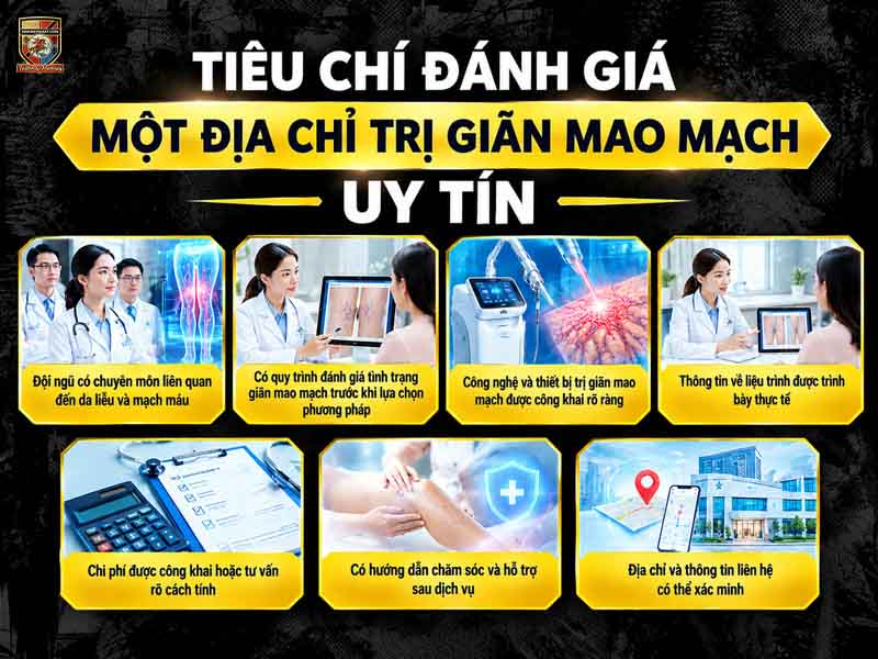 6 tiêu chí đánh giá địa chỉ giãn mao mạch uy tín chuẩn xác.