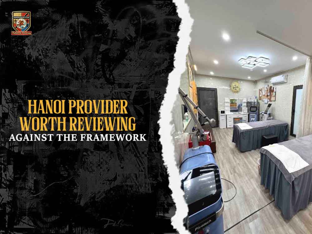 Treatment suite equipped with high-tech laser devices at a premier provider for skin camouflage tattoo in Hanoi